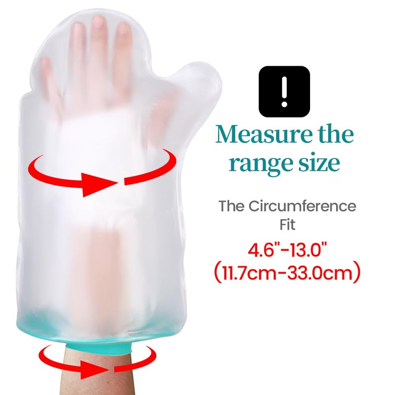 mosago Waterproof Cast Covers for Shower Hand Kids, Water Proof Plastic Sleeves to Cover Finger/Hands After Surgery/Wound/Fracture/Bandage/Broken, Sleeve Protector Bag Kids/Toddler Showering Child in Bath - Image 4